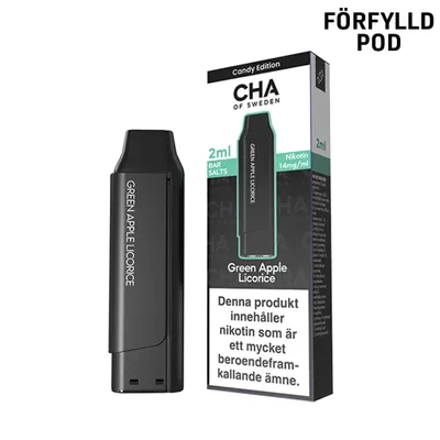 CHA of Sweden | Green Apple Liquorice | Förfylld Pod