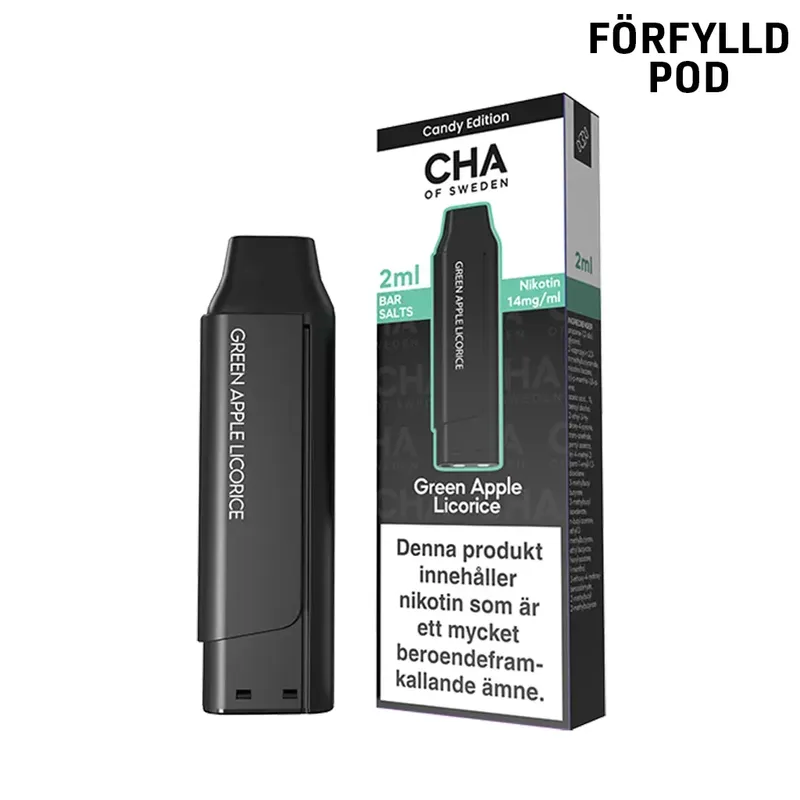 CHA of Sweden | Green Apple Liquorice | Förfylld Pod