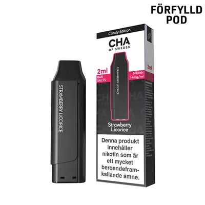 CHA of Sweden | Strawberry Liquorice | Förfylld Pod
