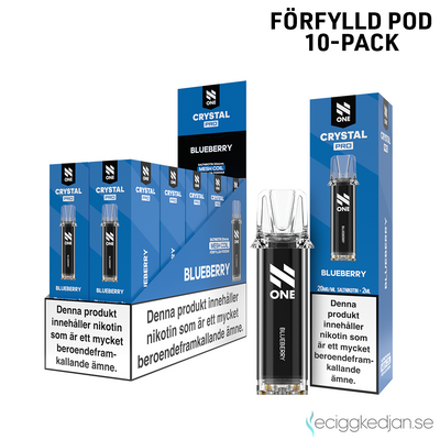 N One Crystal PRO | Blueberry | Förfylld Pod | 10pack