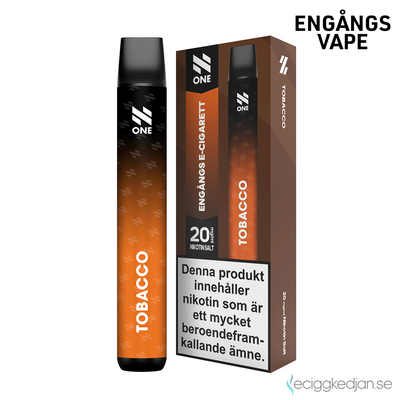 N ONE | Tobacco | Engångs Vape | UTGÅNGET DATUM