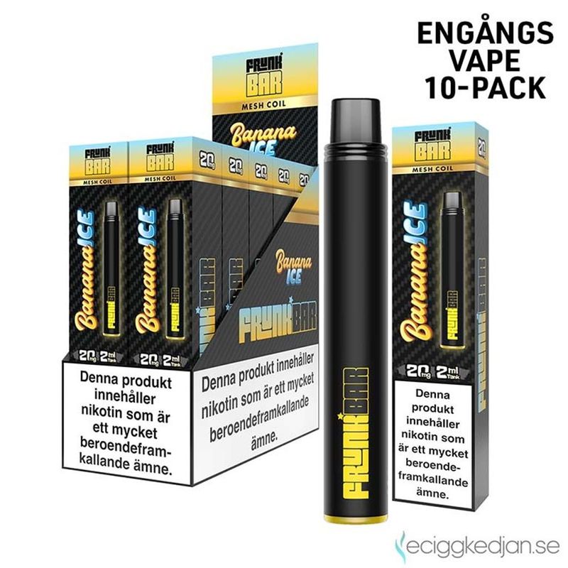Frunk Bar | Banana Ice | Engångsvape | 10pack