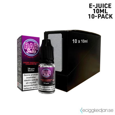 Bar Salts | Cherry Raspberry Strawberry Ice | 10ml E-Juice | 10pack