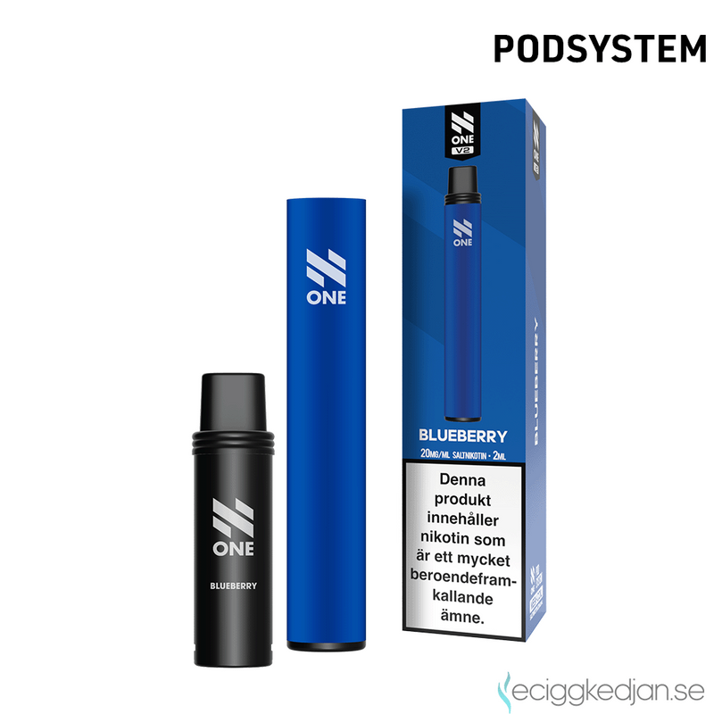 N One Pod Kit V2 | Blå (Blueberry) | Batteri inkl Förfylld Pod