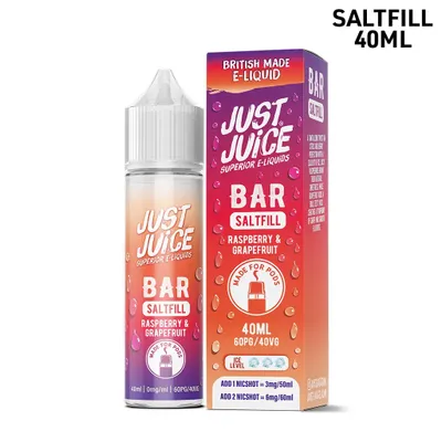 Just Juice Bar | Raspberry & Grapefruit | 40ml Saltfill