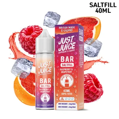 Just Juice Bar | Raspberry & Grapefruit | 40ml Saltfill