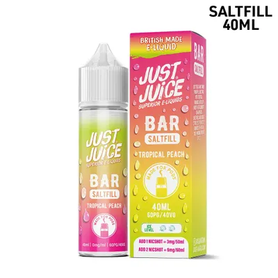 Just Juice Bar | Tropical Peach | 40ml Saltfill