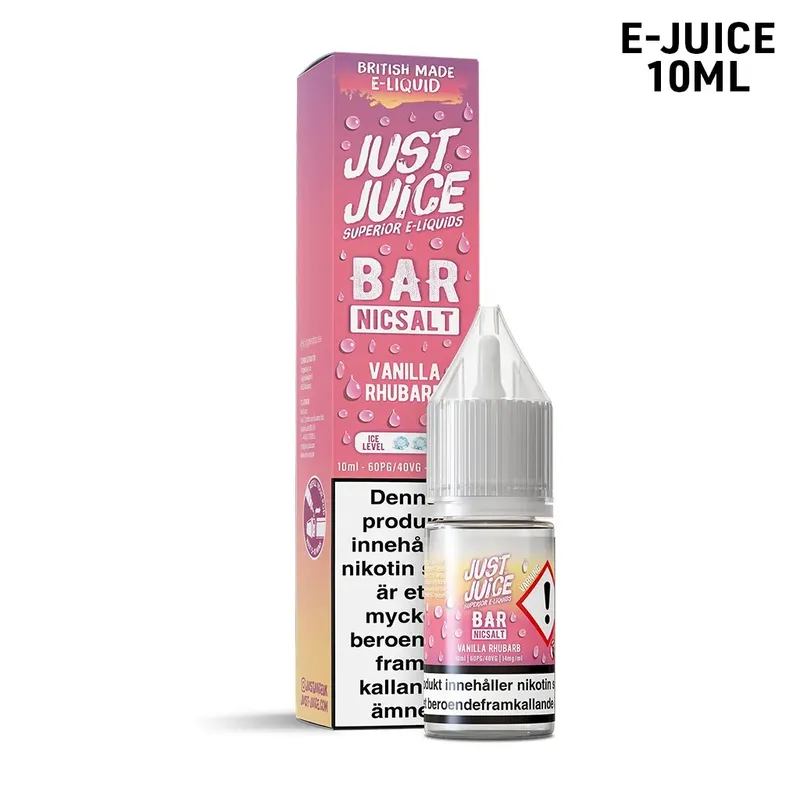 Just Juice Bar | Vanilla Rhubarb | 10ml Saltnikotin
