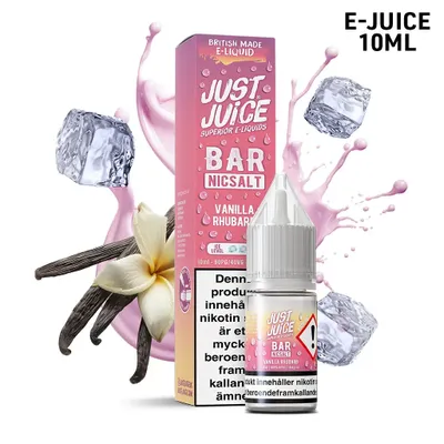 Just Juice Bar | Vanilla Rhubarb | 10ml Saltnikotin