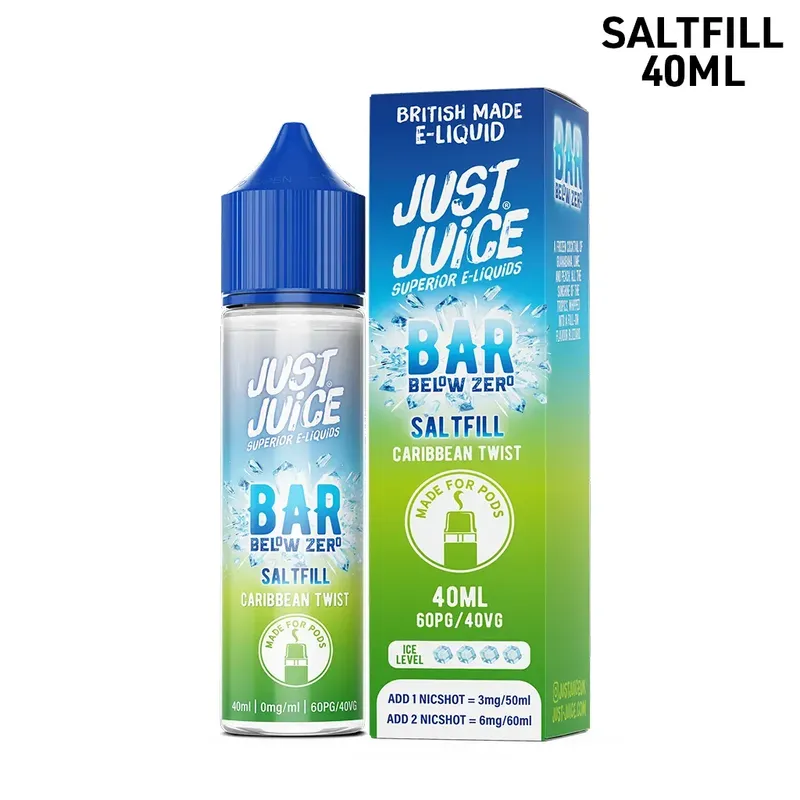 Just Juice Bar Below Zero | Caribbean Twist | 40ml Saltfill