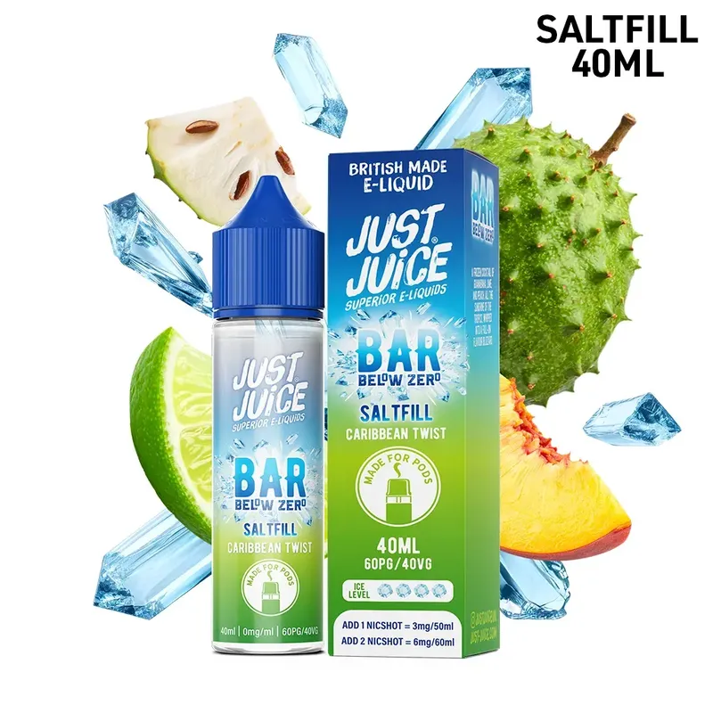 Just Juice Bar Below Zero | Caribbean Twist | 40ml Saltfill