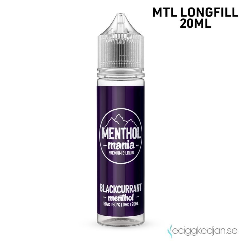 Menthol Mania | Blackcurrant Menthol | 20ml Longfill