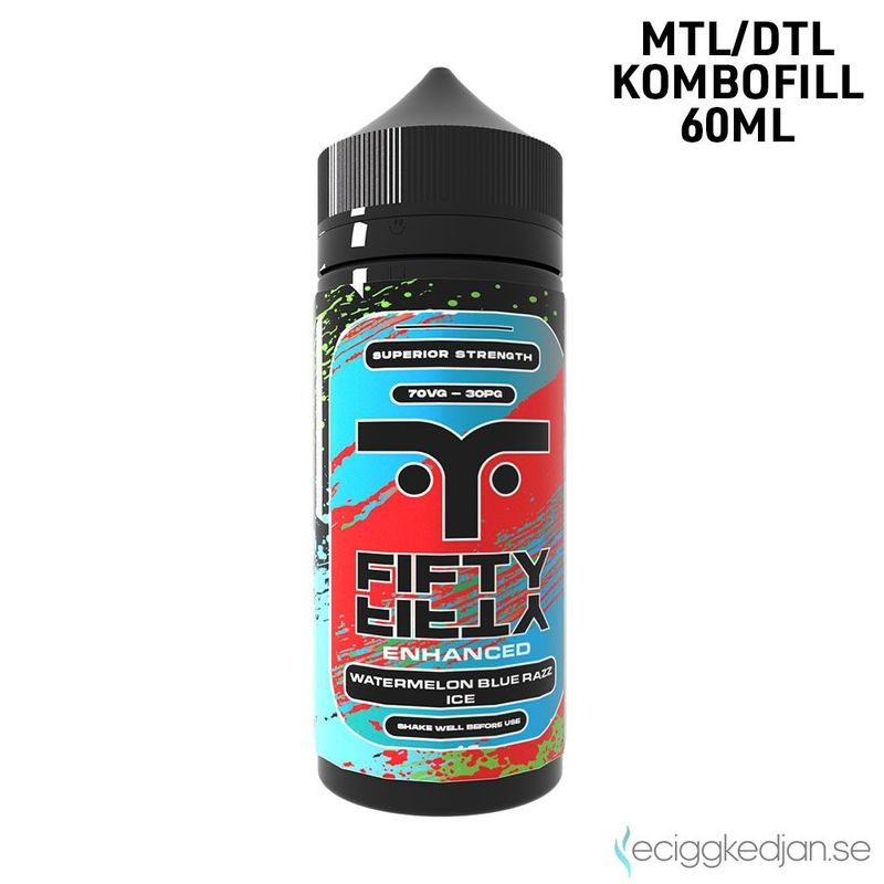 Fifty Fifty | Watermelon Blue Razz Ice | 60ml Kombofill