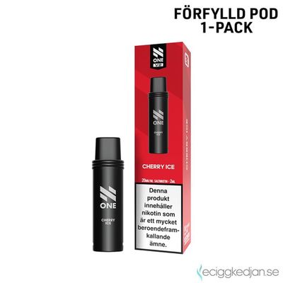 N One Pod V2 | Cherry ICE | Förfylld Pod