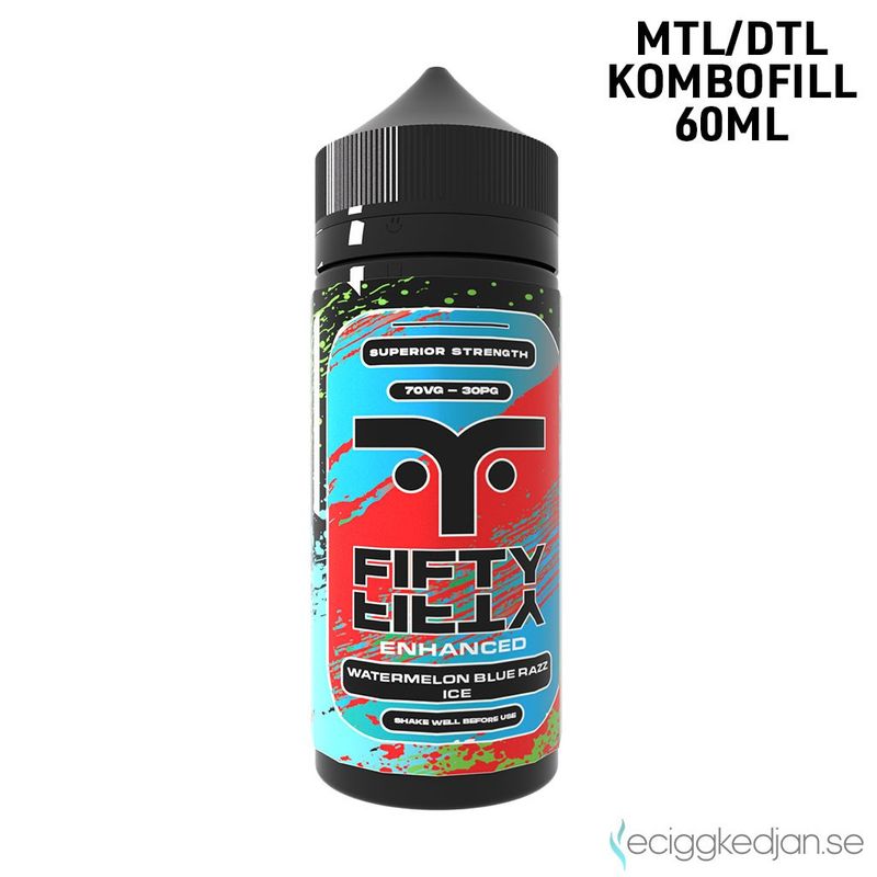 Fifty Fifty | Watermelon Blue Razz Ice | 60ml Kombofill