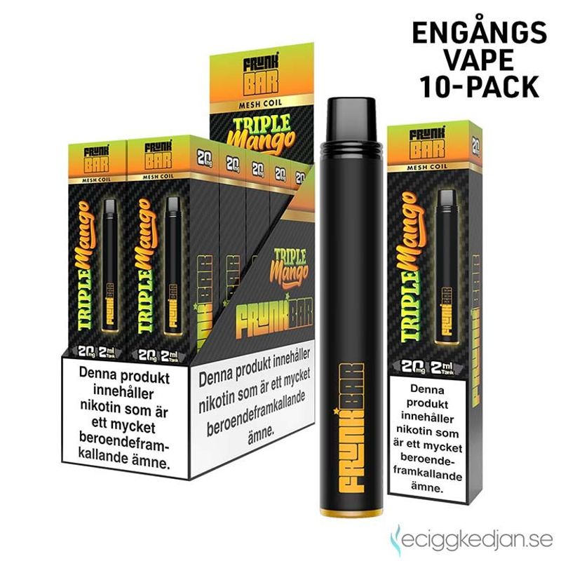 Frunk Bar | Triple Mango | Engångsvape | 10pack