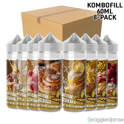 Vejpgummans Bakverk | Komplett Pack | 8st*Kombofill 60ml