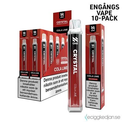 N One Crystal | Cola Lime | Engångsvape | 10pack