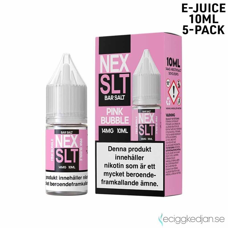NEX SLT Sweets | Pink Bubble | 10ml E-Juice | 5pack