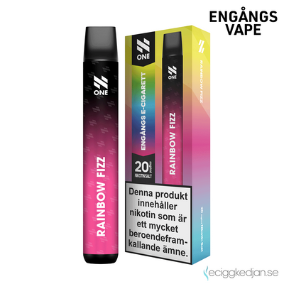 N ONE | Rainbow Fizz | Engångsvape  | Obs! UTGÅNGET DATUM