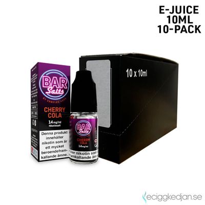 Bar Salts | Cherry Cola | 10ml E-Juice | 10pack