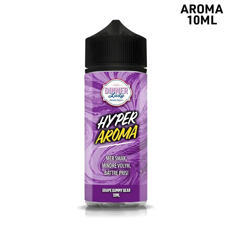 Dinner Lady Hyper Boost | Grape Gummy Bear | 10ml in 120ml