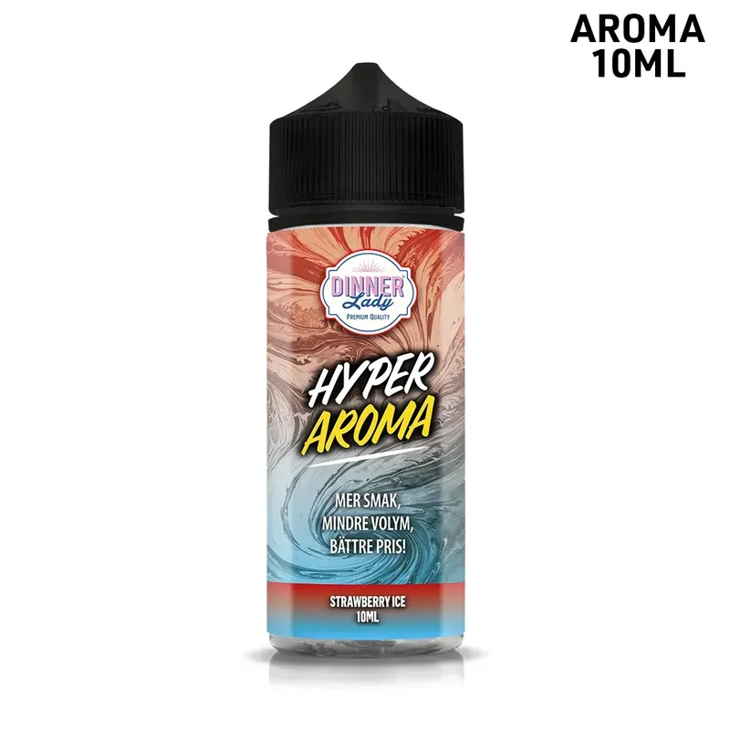 Dinner Lady Hyper Boost | Strawberry Ice | 10ml in 120ml
