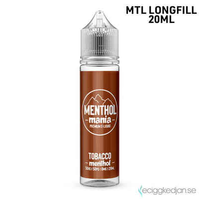 Menthol Mania | Tobacco Menthol | 20ml Longfill