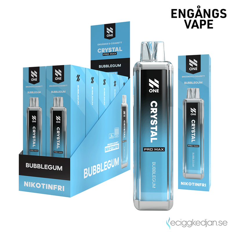 N One Crystal ZERO | Bubblegum | Engångsvape | 10pack