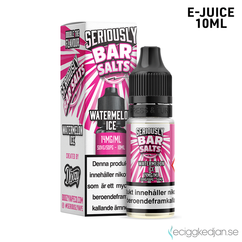 Seriously Bar Salts | Watermelon Ice | 10ml E-Juice