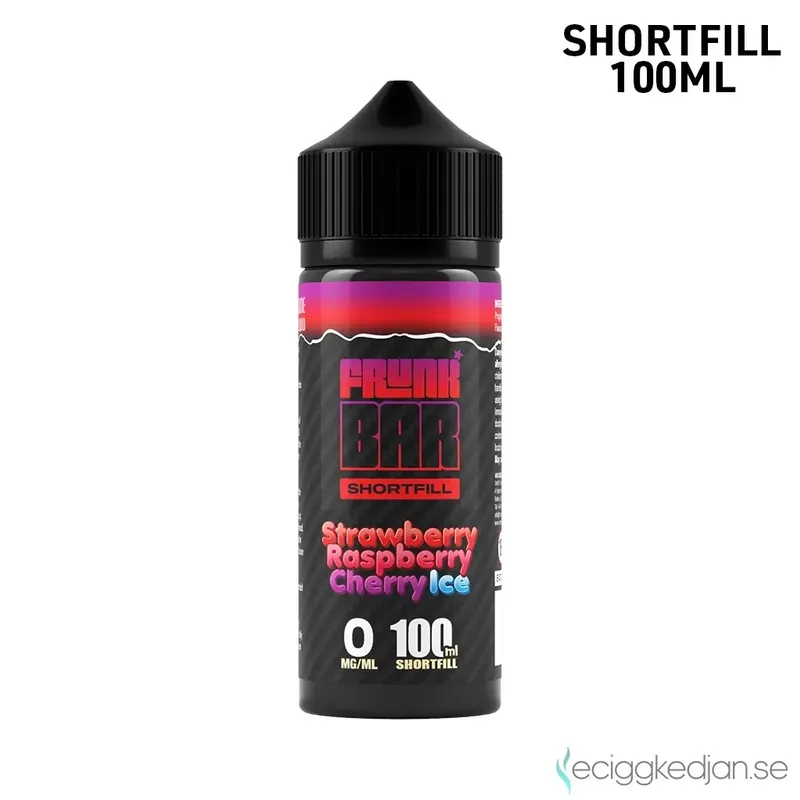 Frunk Bar | Strawberry Raspberry Cherry Ice | 100ml Shortfill