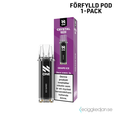 N One Crystal PRO | Grape Ice | Förfylld Pod