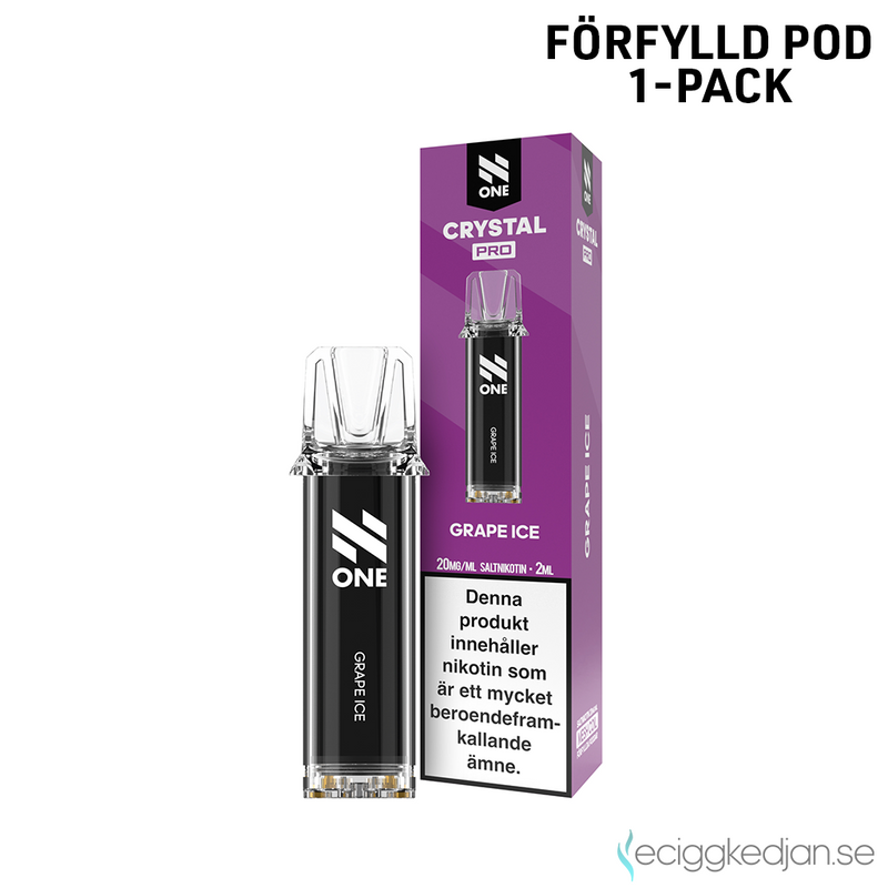 N One Crystal PRO | Grape Ice | Förfylld Pod