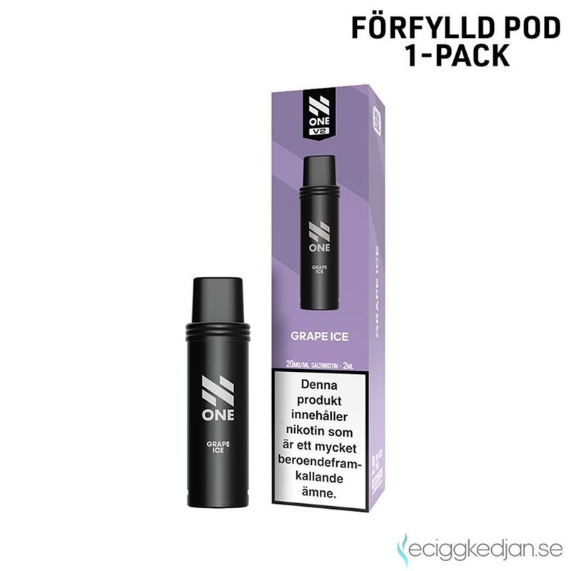 N One Pod V2 | Grape ICE | Förfylld Pod