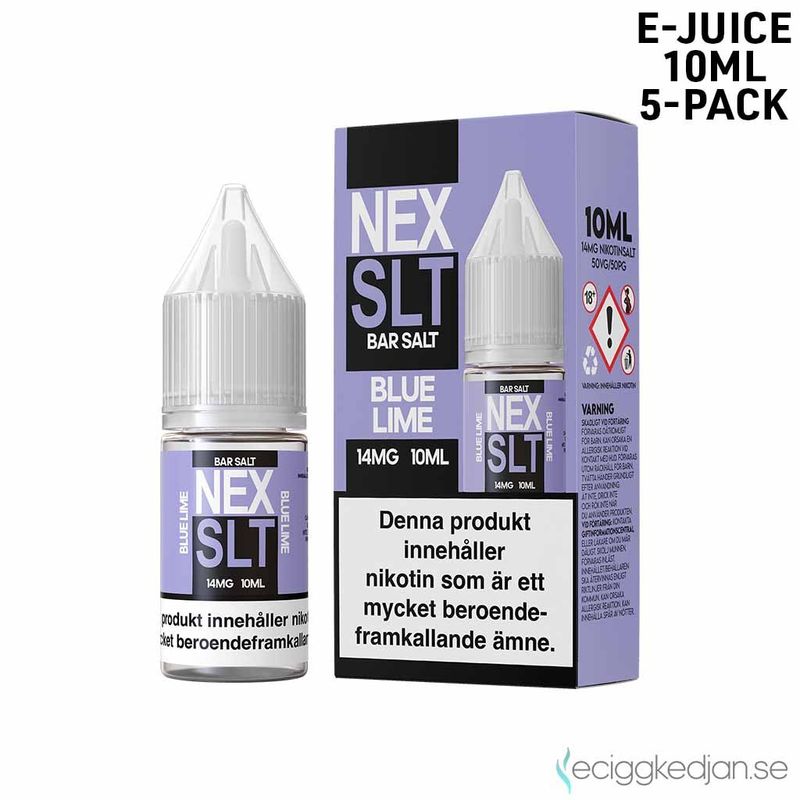 NEX SLT Fruits | Blue Lime | 10ml E-Juice | 5pack