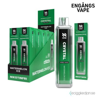 N One Crystal ZERO | Watermelon Ice | Engångsvape | 10pack