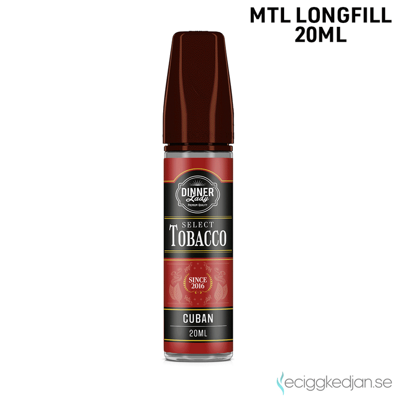Dinner Lady | Cuban Tobacco | 20ml Longfill