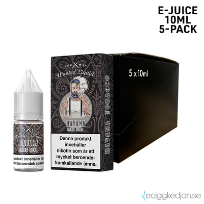 Wanted Salt | Havana | 10ml E-Juice | 5pack