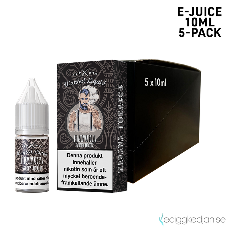 Wanted Salt | Havana | 10ml E-Juice | 5pack