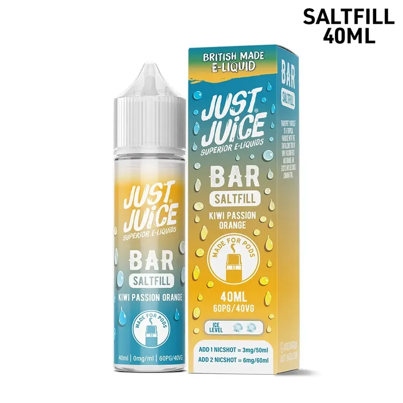 Just Juice Bar | Kiwi Passion Orange | 40ml Saltfill
