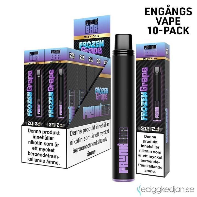 Frunk Bar | Frozen Grape | Engångsvape | 10pack