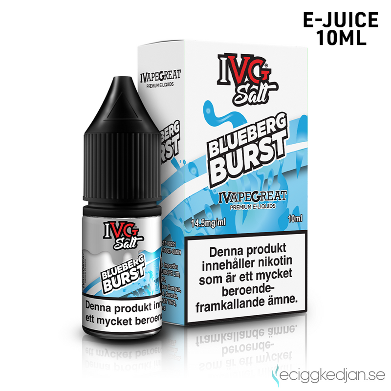 IVG Salts | Blueberg Burst | 10ml E-Juice | 14,5mg Saltnikotin