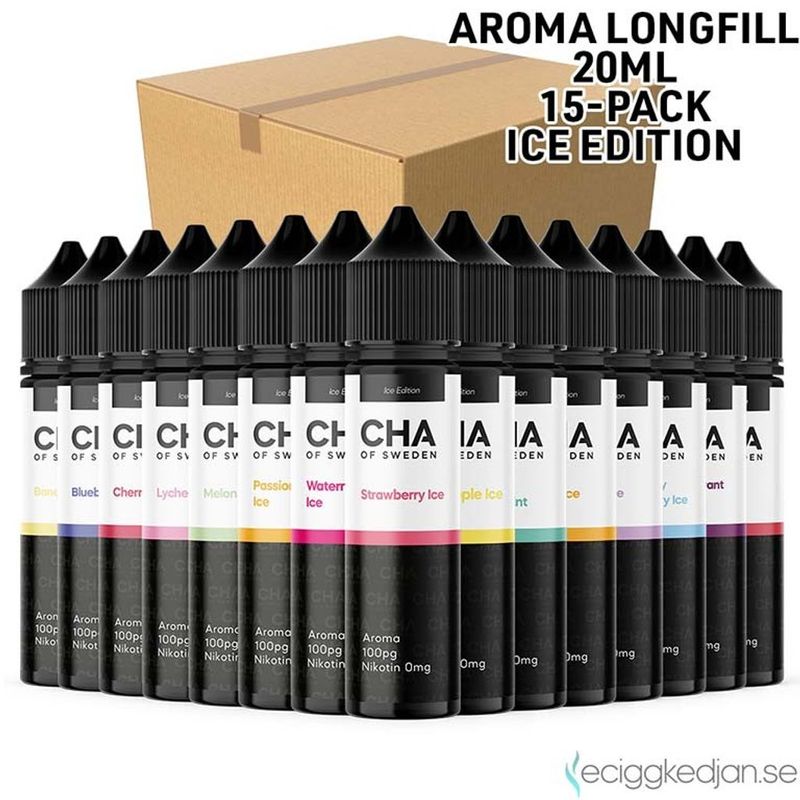 CHA of Sweden Ice Edition | Komplett Pack | 15st*Aroma Longfill 20ml