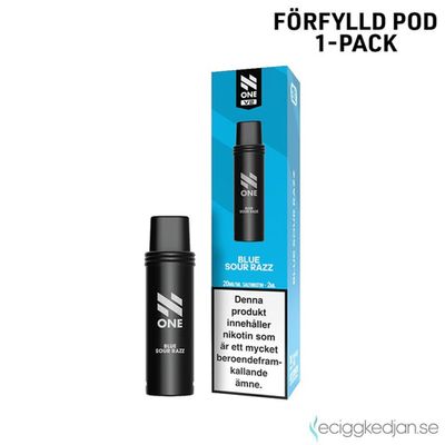 N One Pod V2 | Blue Sour Razz | Förfylld Pod
