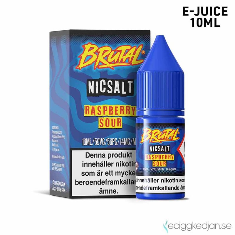 Just Juice Brutal | Raspberry Sour | 10ml E-Juice