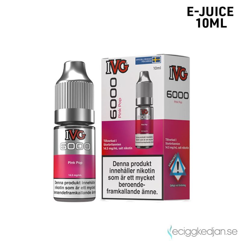 IVG 6000 | Pink Pop | 10ml E-Juice | 14,5mg Saltnikotin