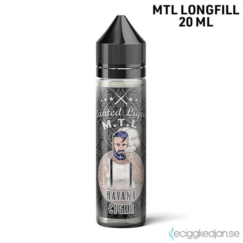 Wanted Liquid | Havana Cigar | 20ml Longfill