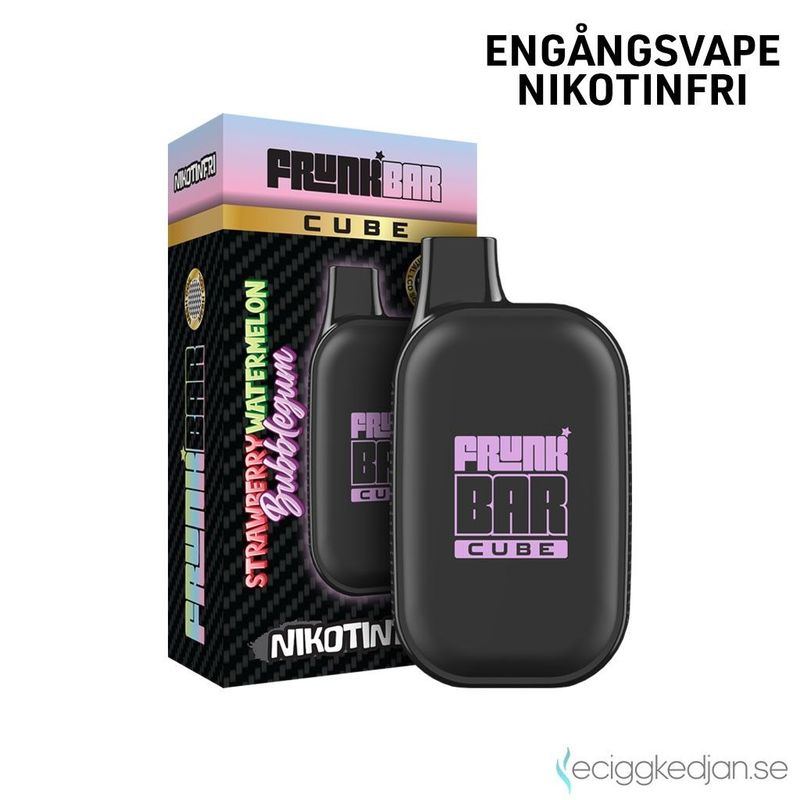 Frunk Bar Cube ZERO | Strawberry Watermelon Bubblegum | Nikotinfri Engångsvape