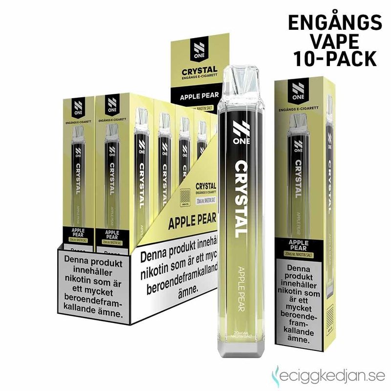 N One Crystal | Apple Pear | Engångsvape | 10pack