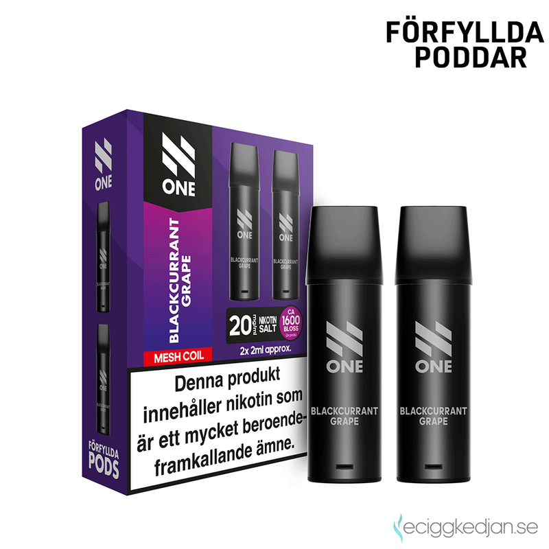 N One Pod V1 | Blackcurrant Grape | Inkl 1st Batteri | OBS! Utgånget datum